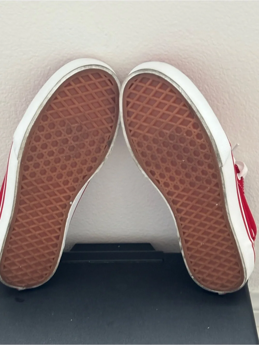 Vans Women's Classic Sneakers in Red and White